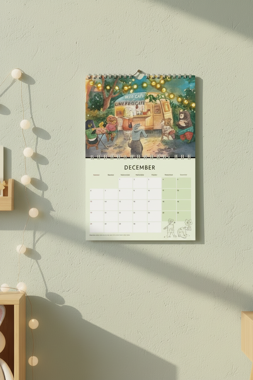 Calendar - Kids Room Close Up