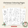 Christmas Australian animal colouring sheets X 3 bundle. Digital file only