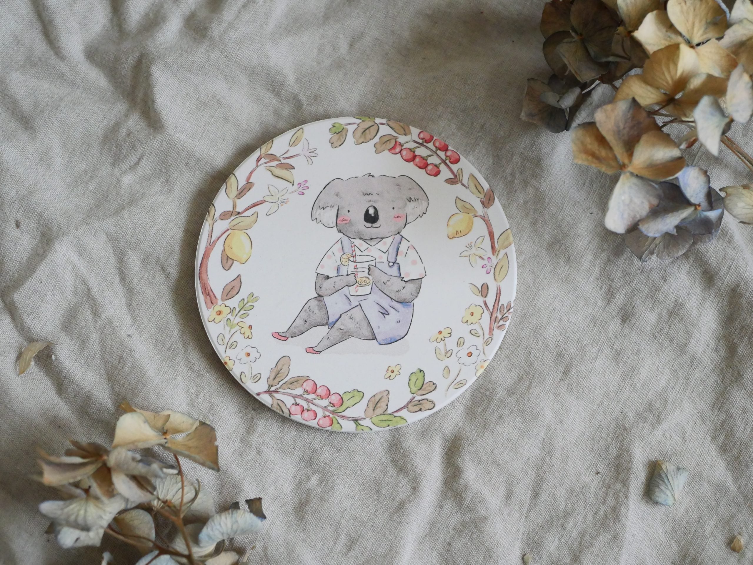 Ceramic Absorbent CoasterTea Coaster | Mr. Otter's Picnic