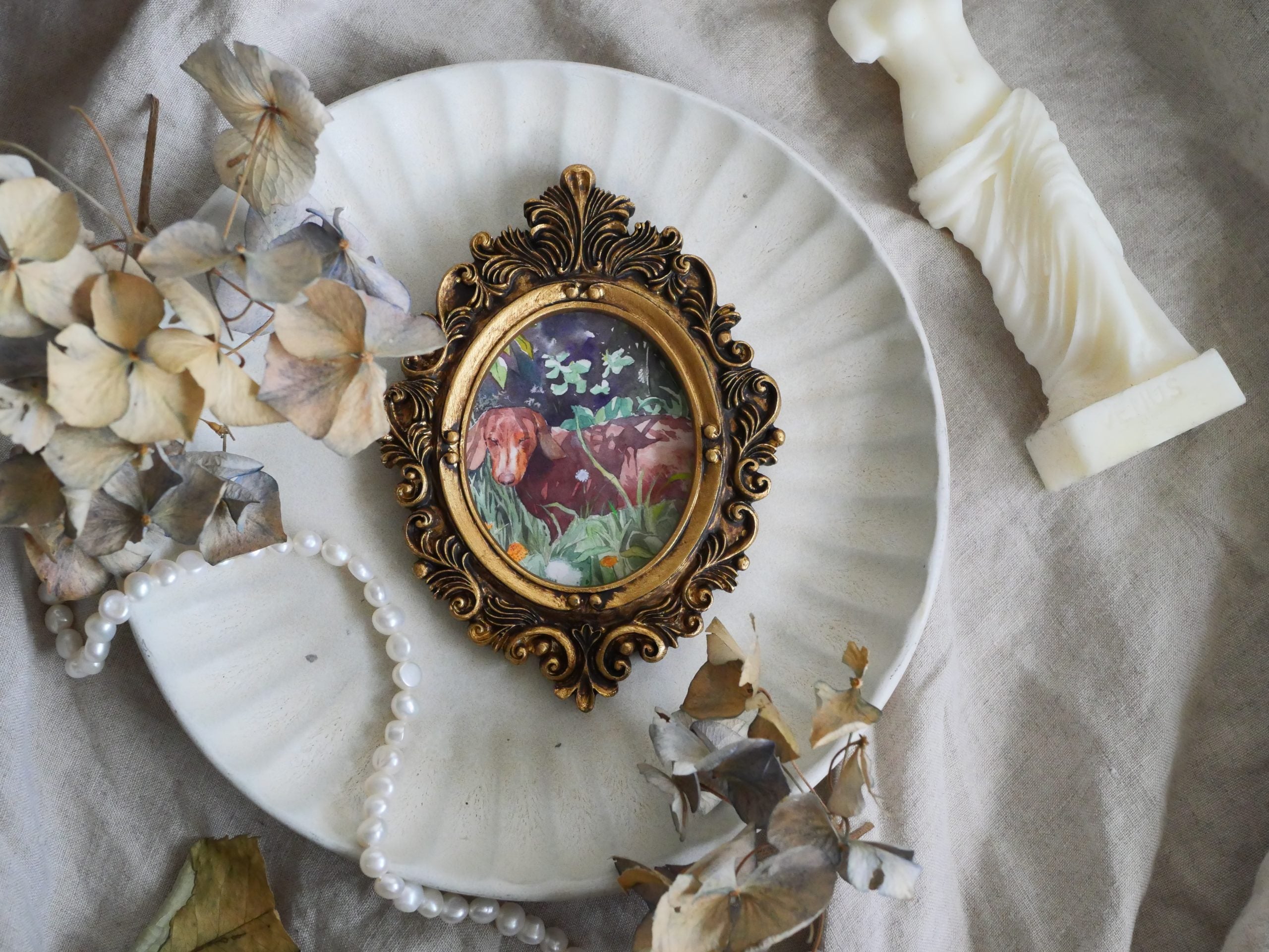 Vintage mini framed art | Udon