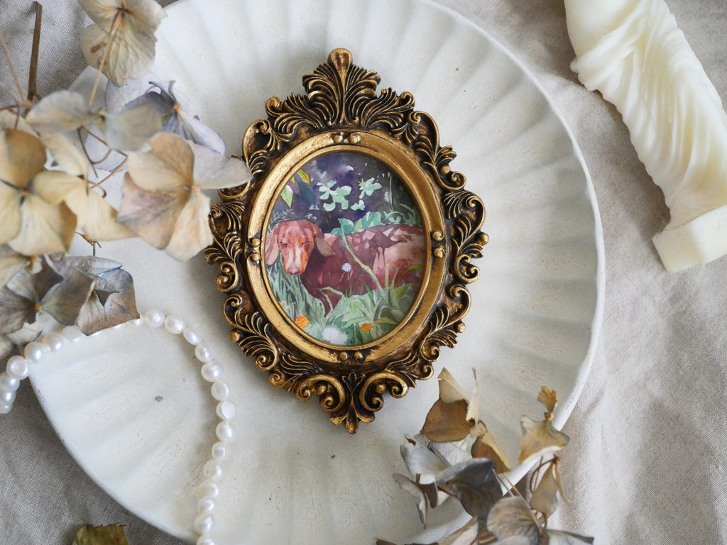 Vintage mini framed art | Udon