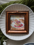 Pancake | watercolour mini framed art