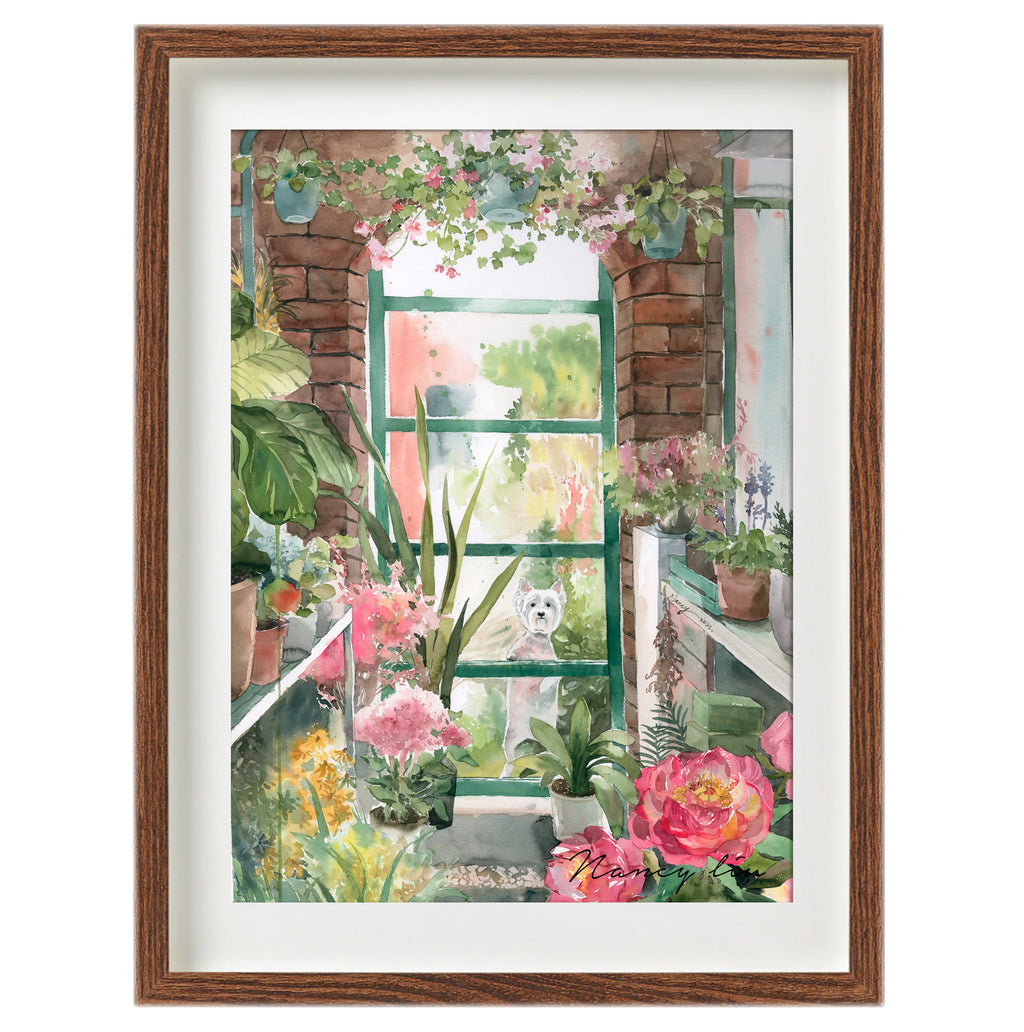Westie's Gaze | watercolour Giclée fine art print