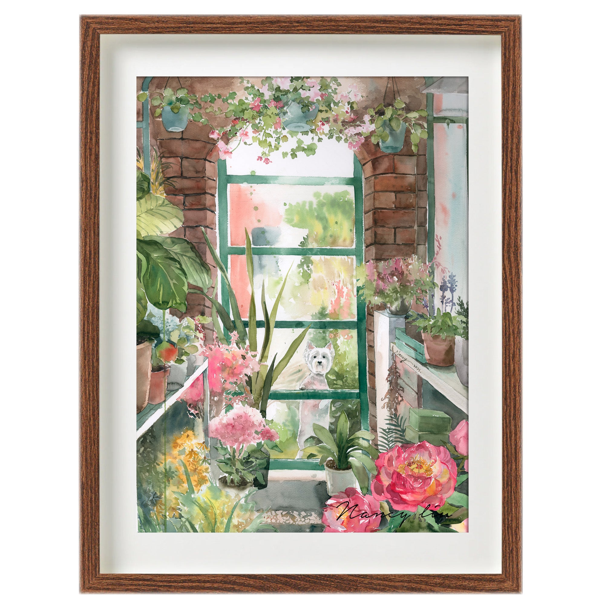 Westie's Gaze | watercolour Giclée fine art print