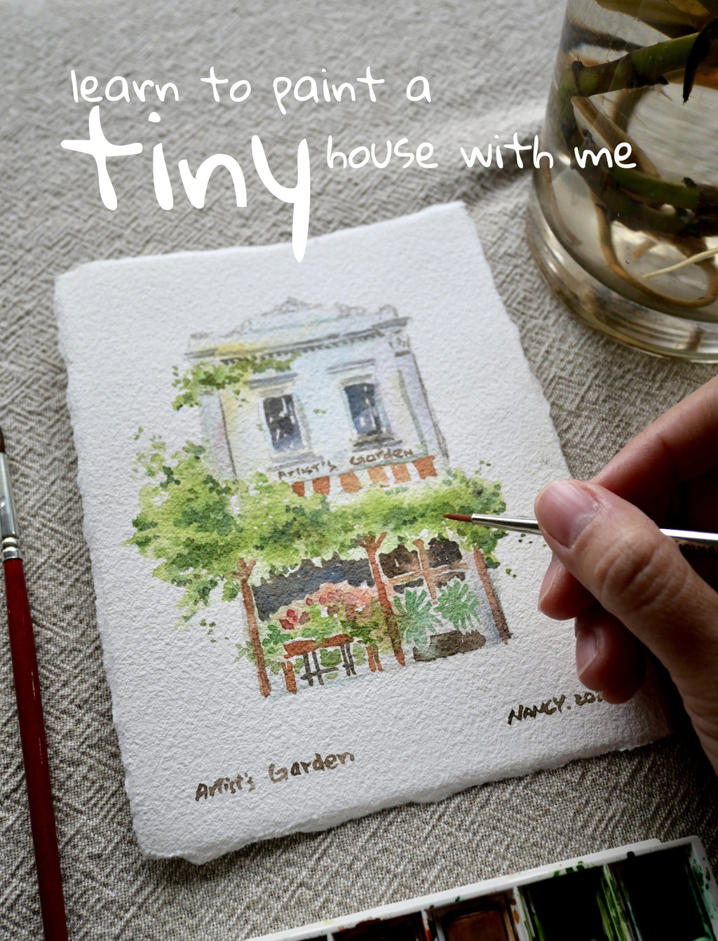 Watercolour workshop 05 July(Sunday) | tiny house