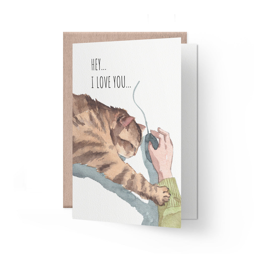 Funny Cat Love Card