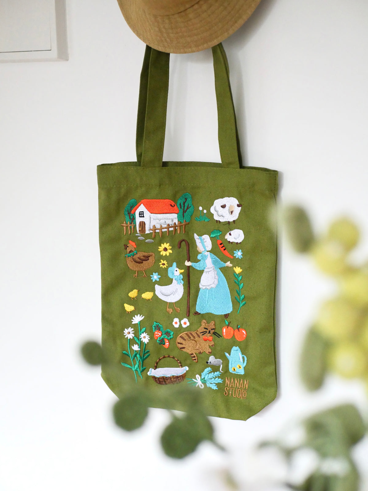 Embroidered Cotton Bag
