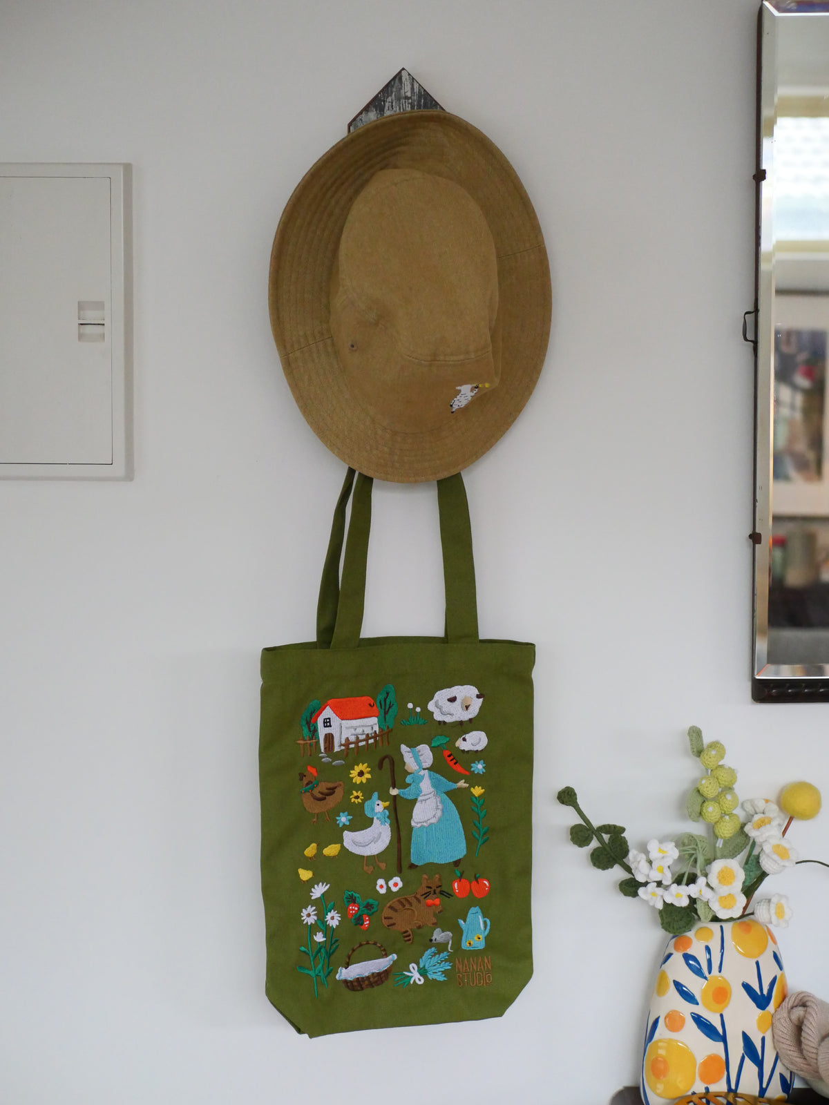 Embroidered Cotton Bag