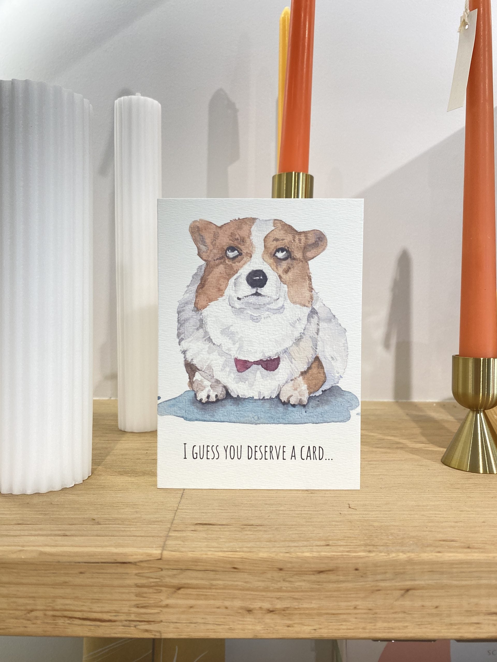 Funny "Sassy Corgi" Greeting Card
