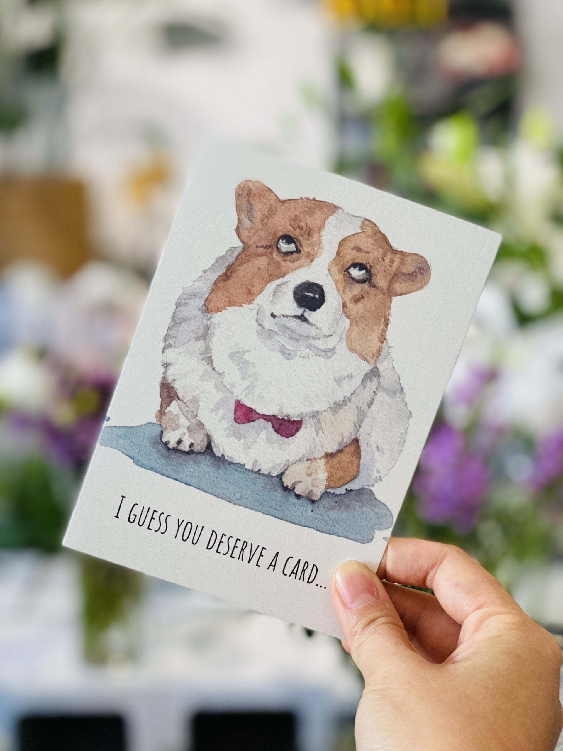 Funny "Sassy Corgi" Greeting Card