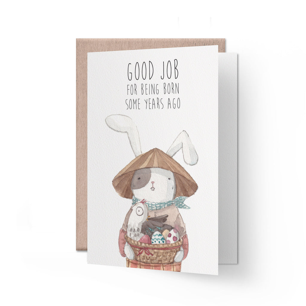 Birthday Card | super cute and funny bunny