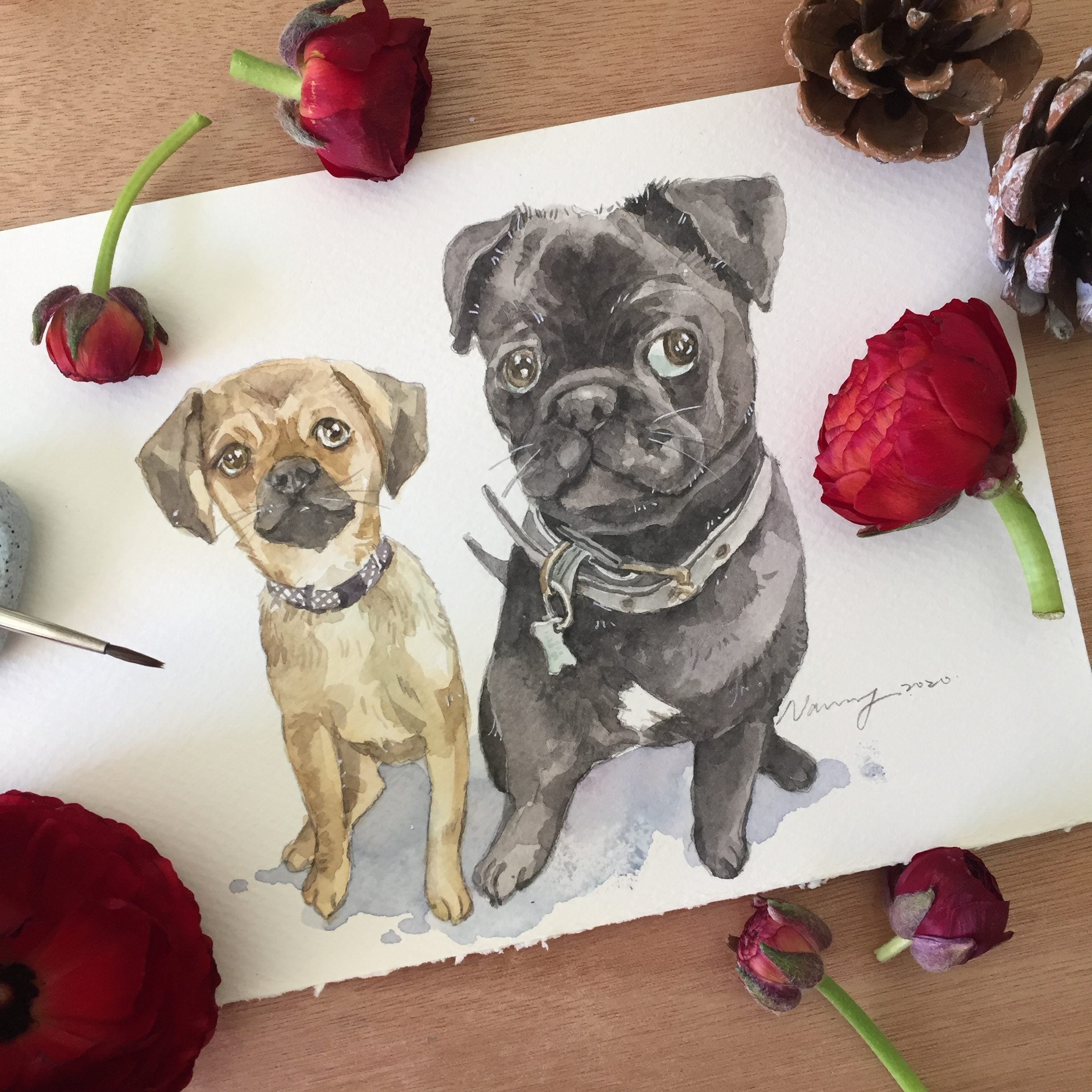 Custom Pet Portrait-do not place order unless discussed with the artist