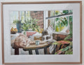 Looking out the window | Original Watercolour Painting