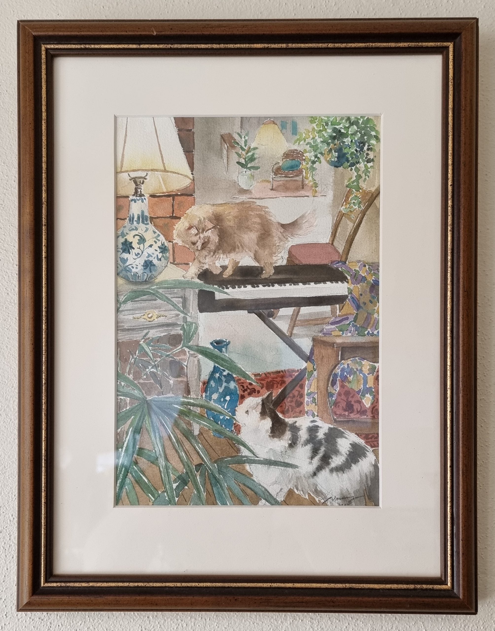 Walking On Piano | Original Watercolour Painting