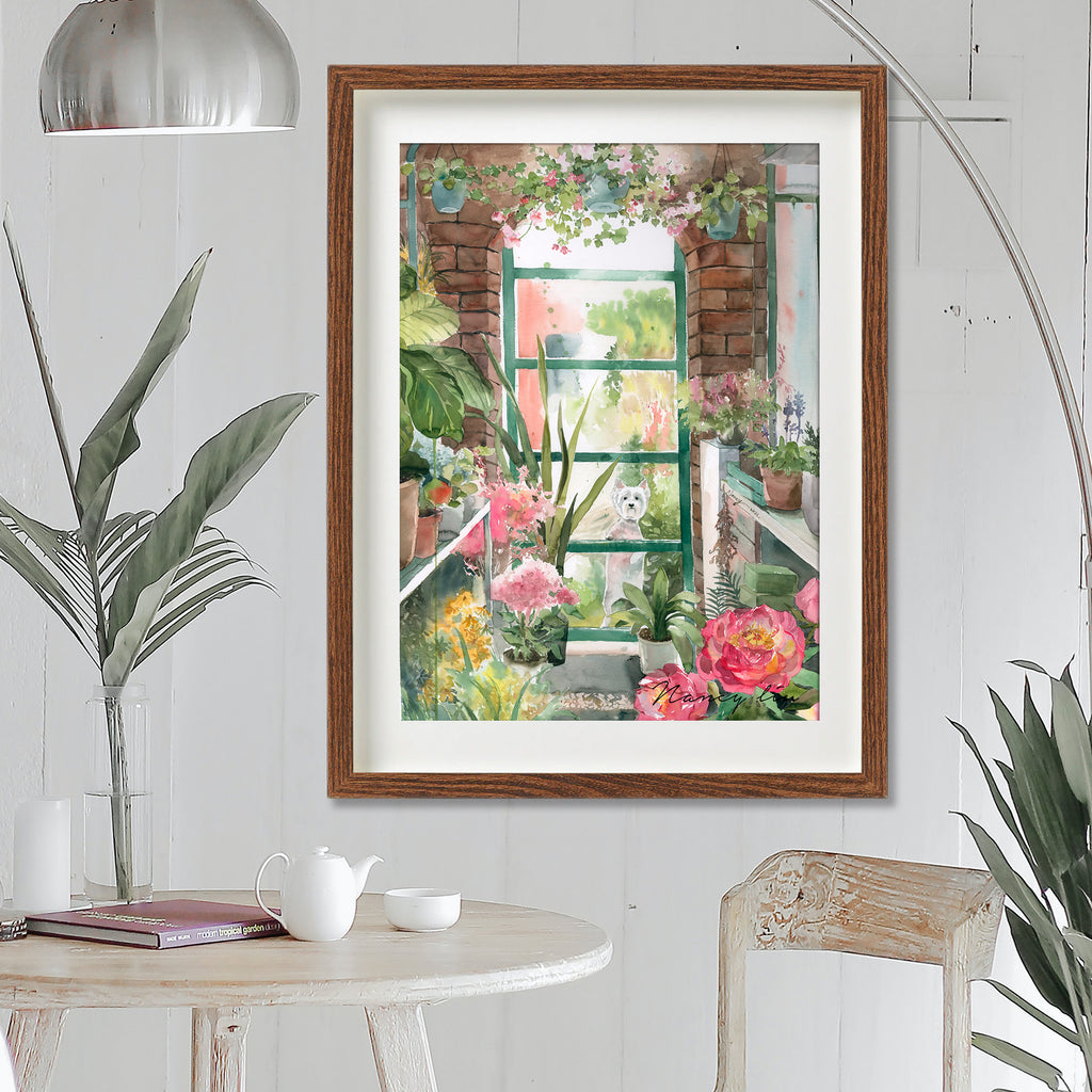 Westie's Gaze | watercolour Giclée fine art print