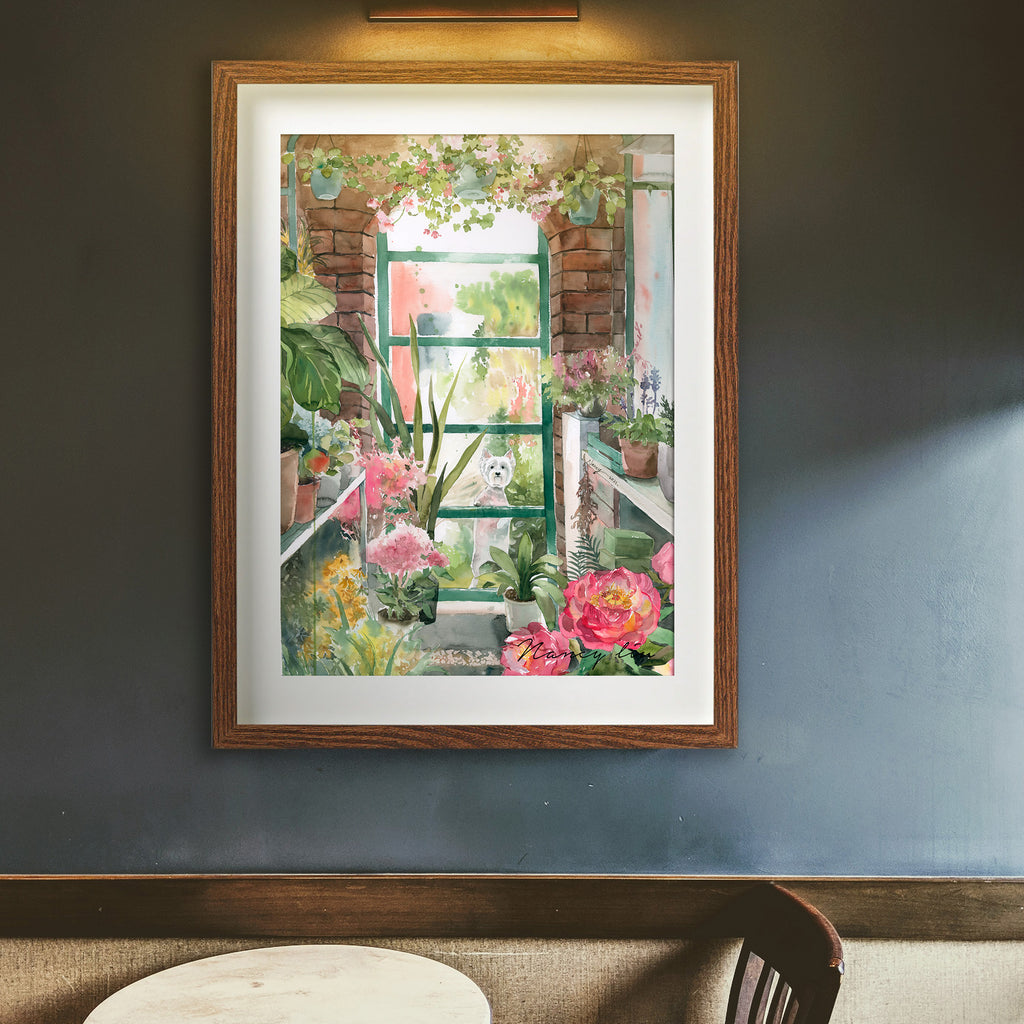 Westie's Gaze | watercolour Giclée fine art print