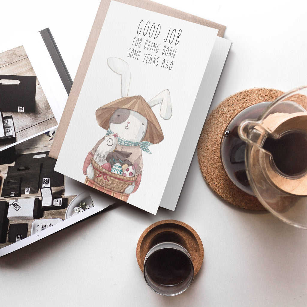 Birthday Card | super cute and funny bunny