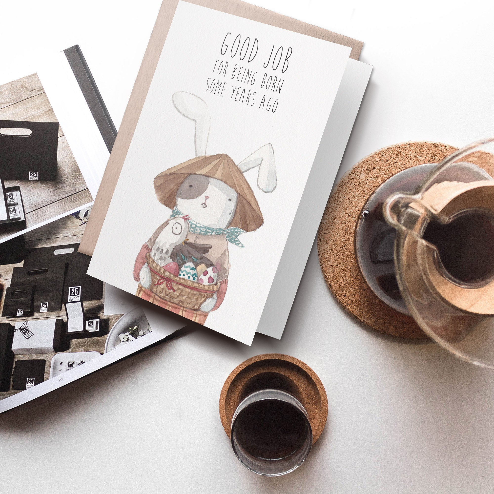 Birthday Card | super cute and funny bunny