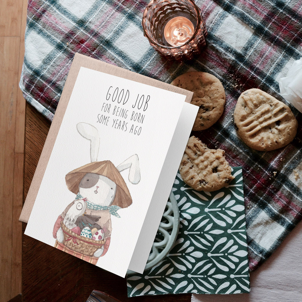Birthday Card | super cute and funny bunny