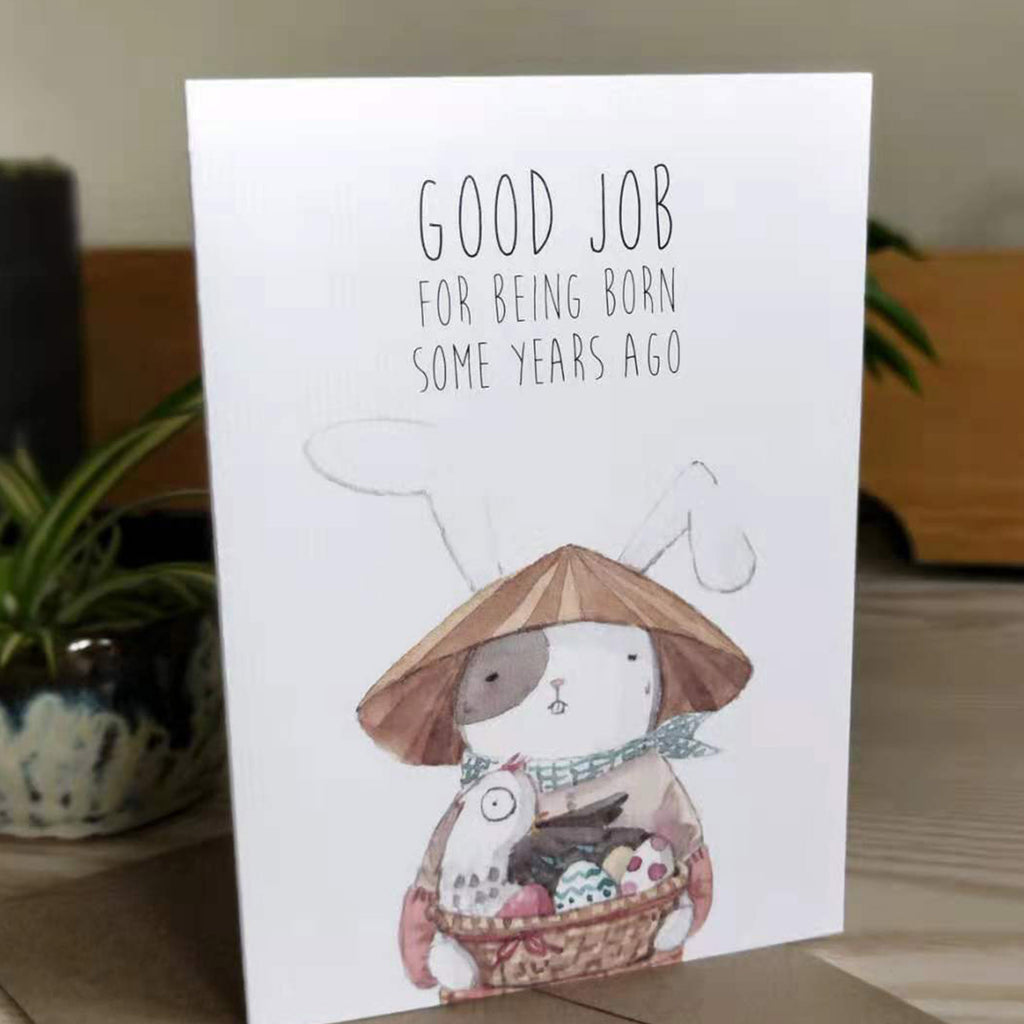 Birthday Card | super cute and funny bunny