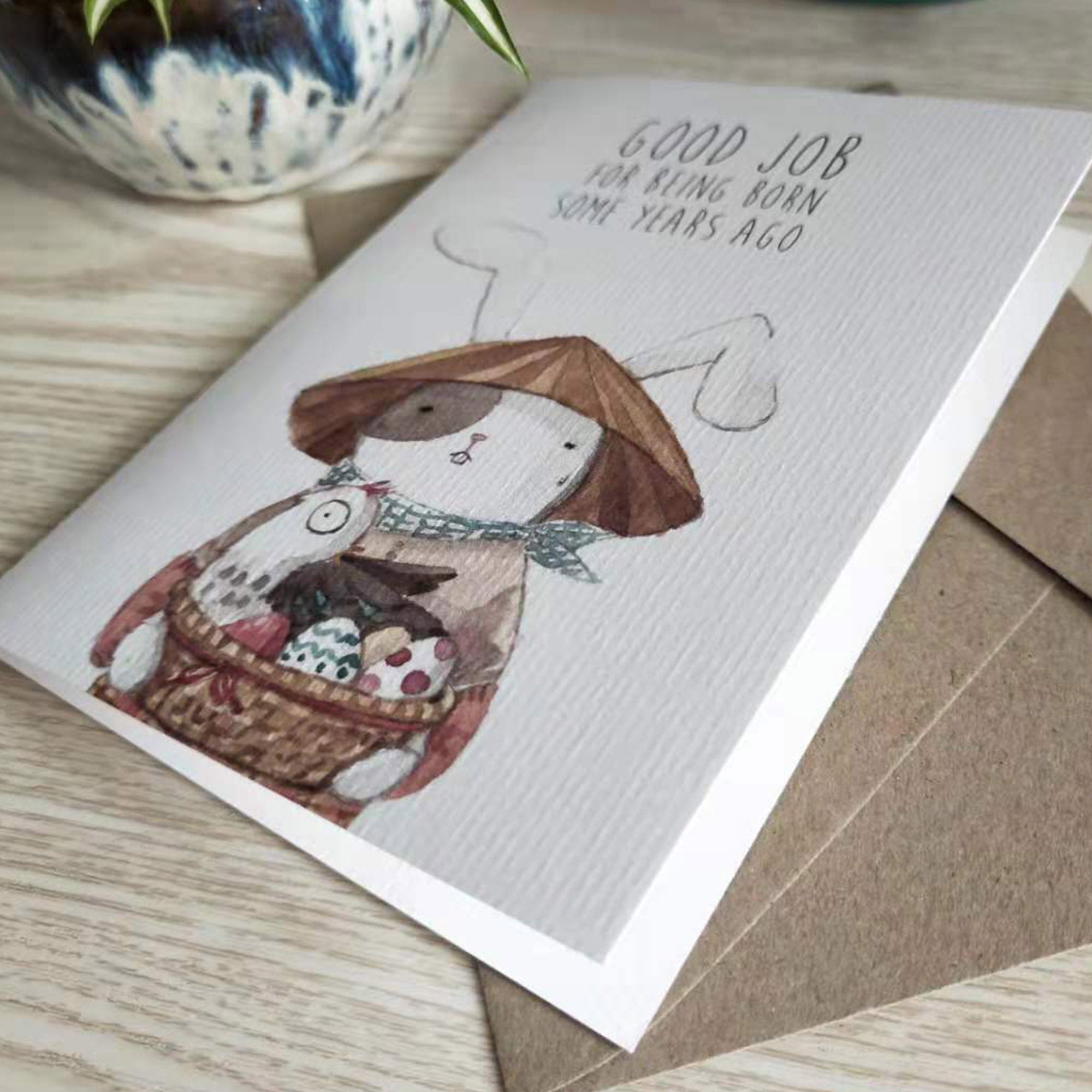 Birthday Card | super cute and funny bunny