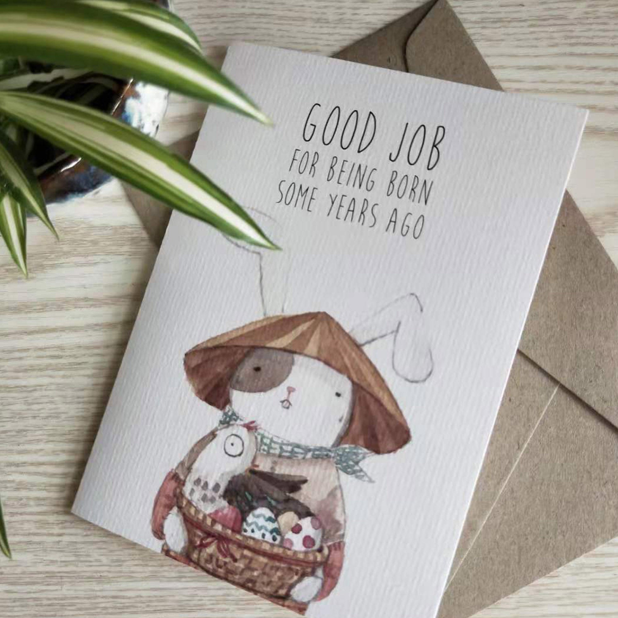 Birthday Card | super cute and funny bunny