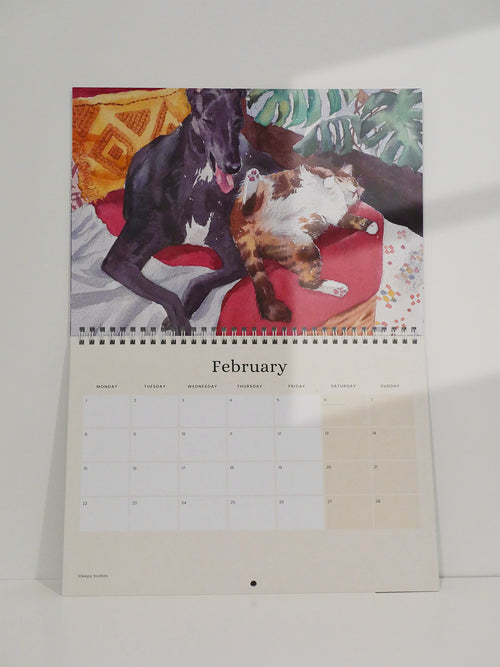 Cat and Home 2027 Wall Calendar | Pre-Order