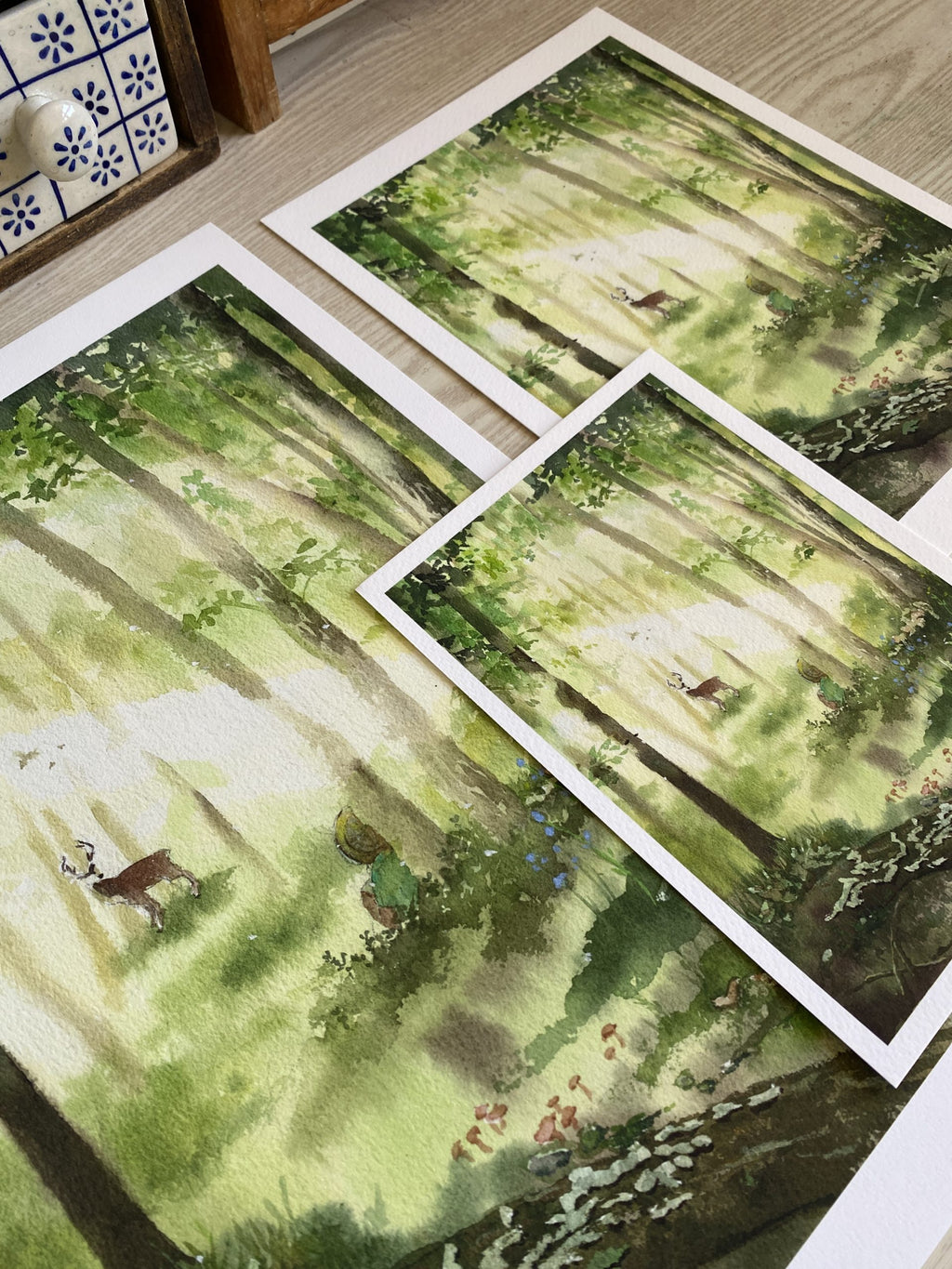Encounter | watercolour Giclée fine art print