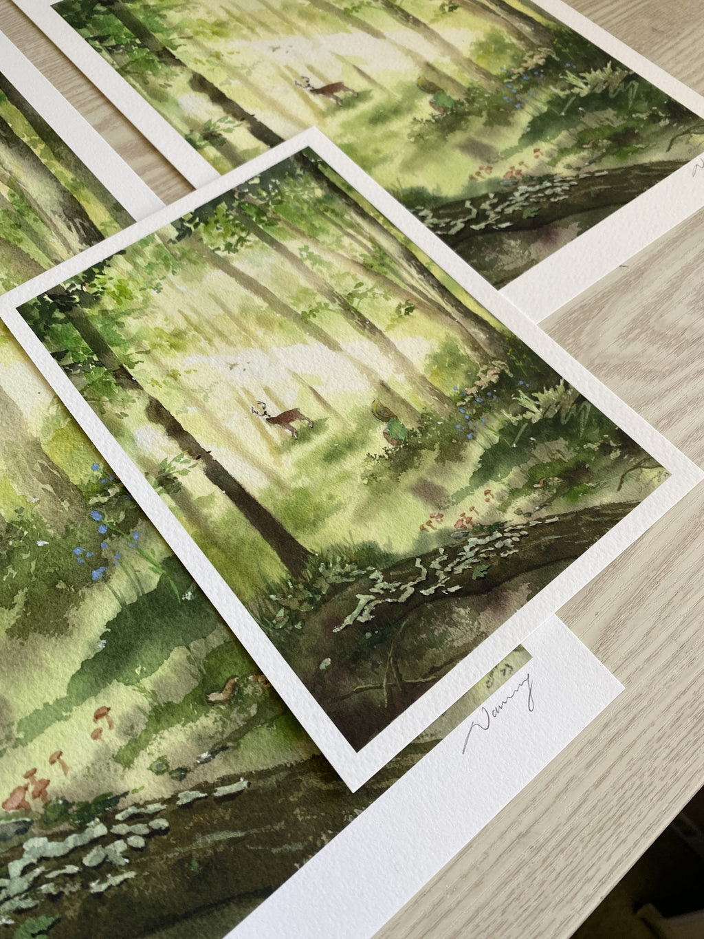 Encounter | watercolour Giclée fine art print