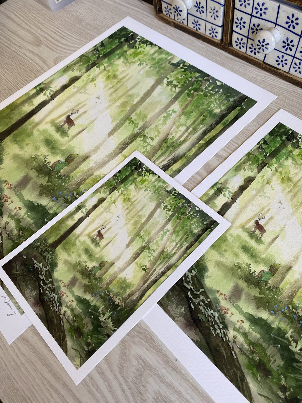 Encounter | watercolour Giclée fine art print