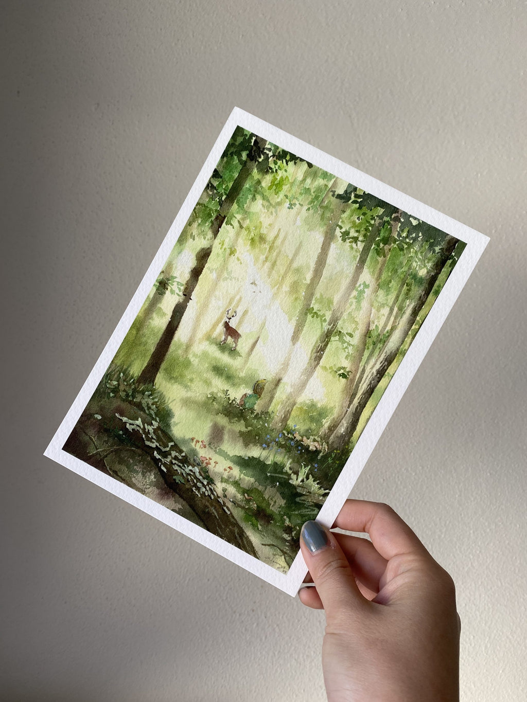 Encounter | watercolour Giclée fine art print