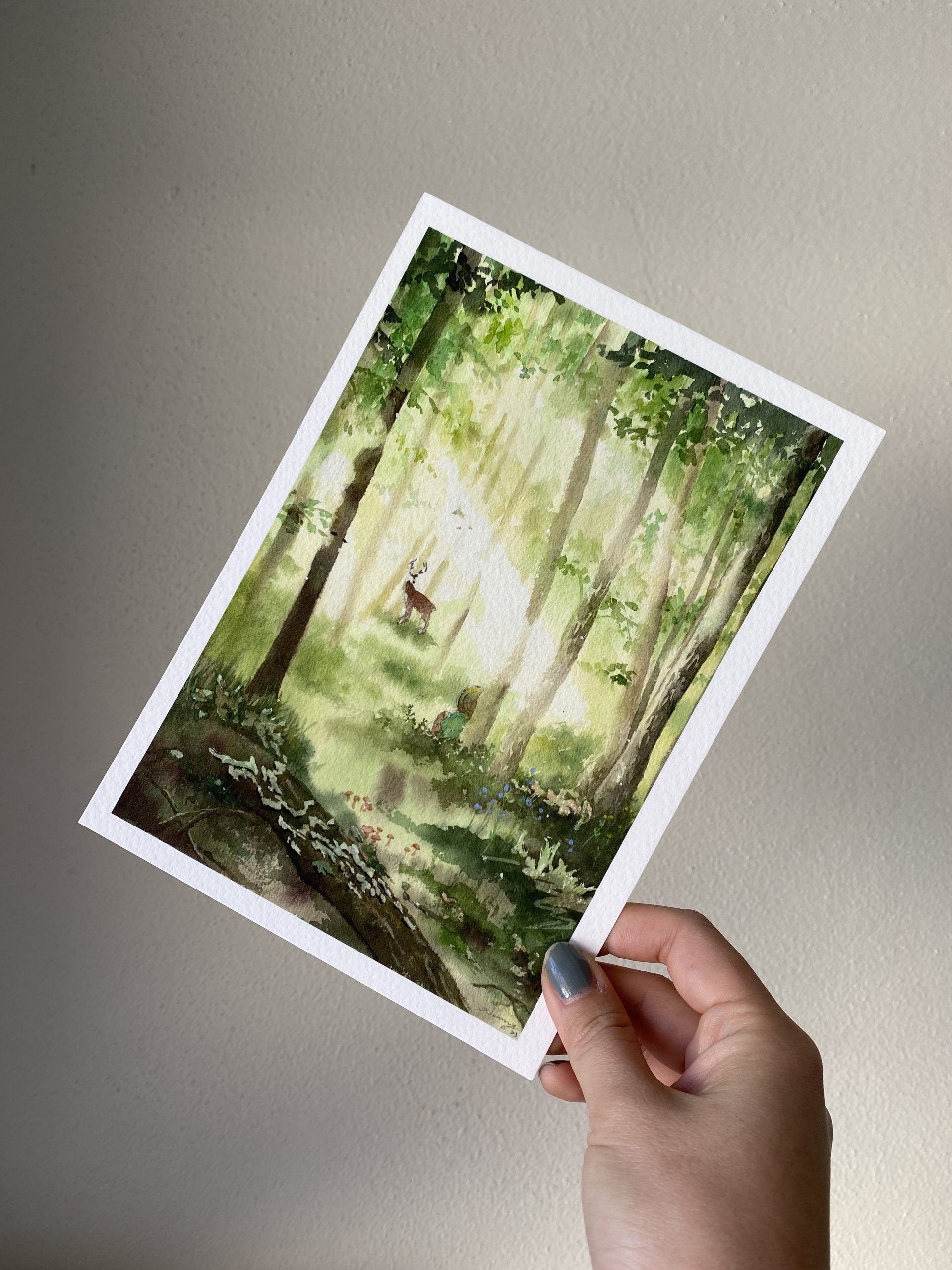 Encounter | watercolour Giclée fine art print