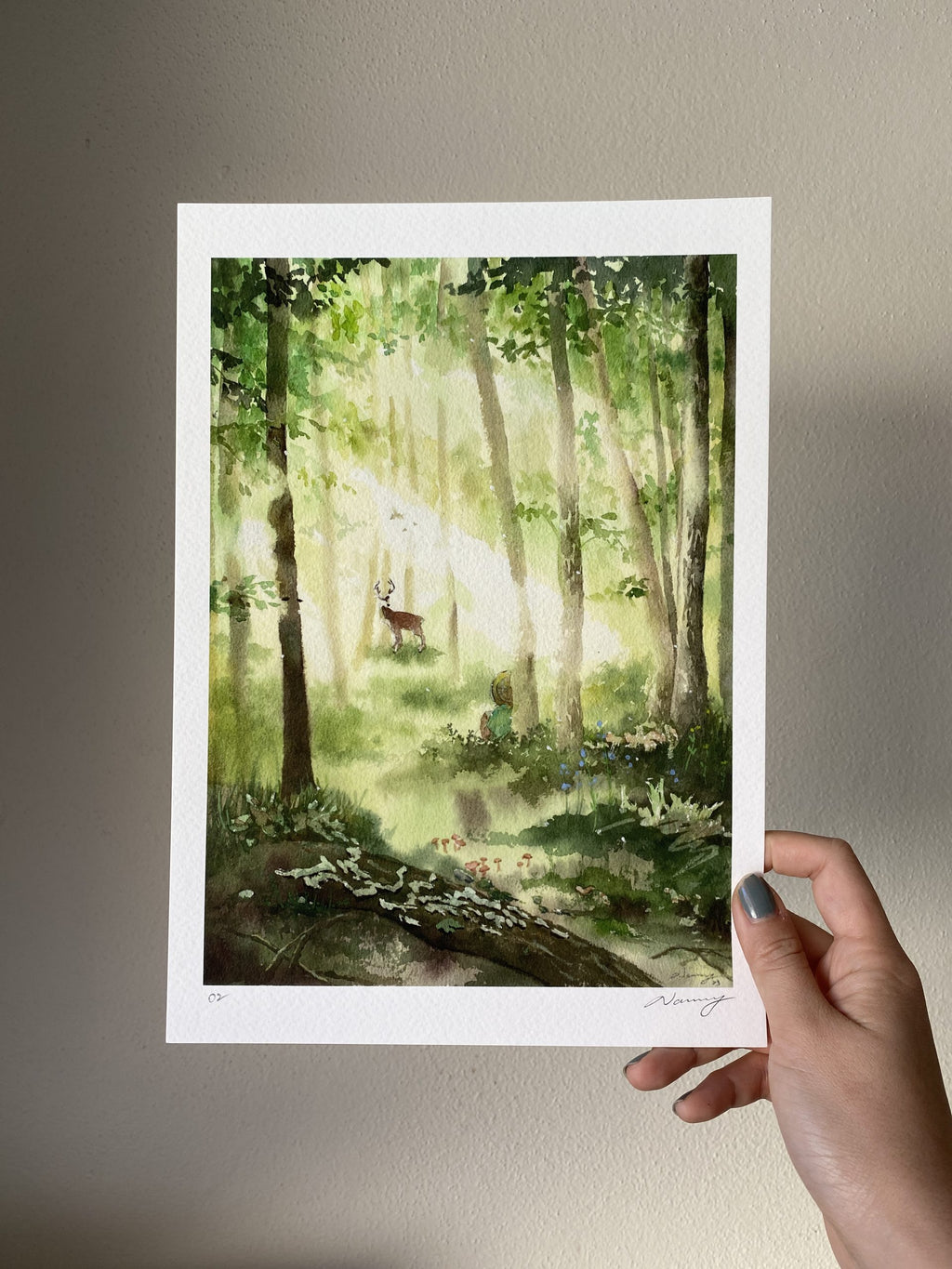 Encounter | watercolour Giclée fine art print