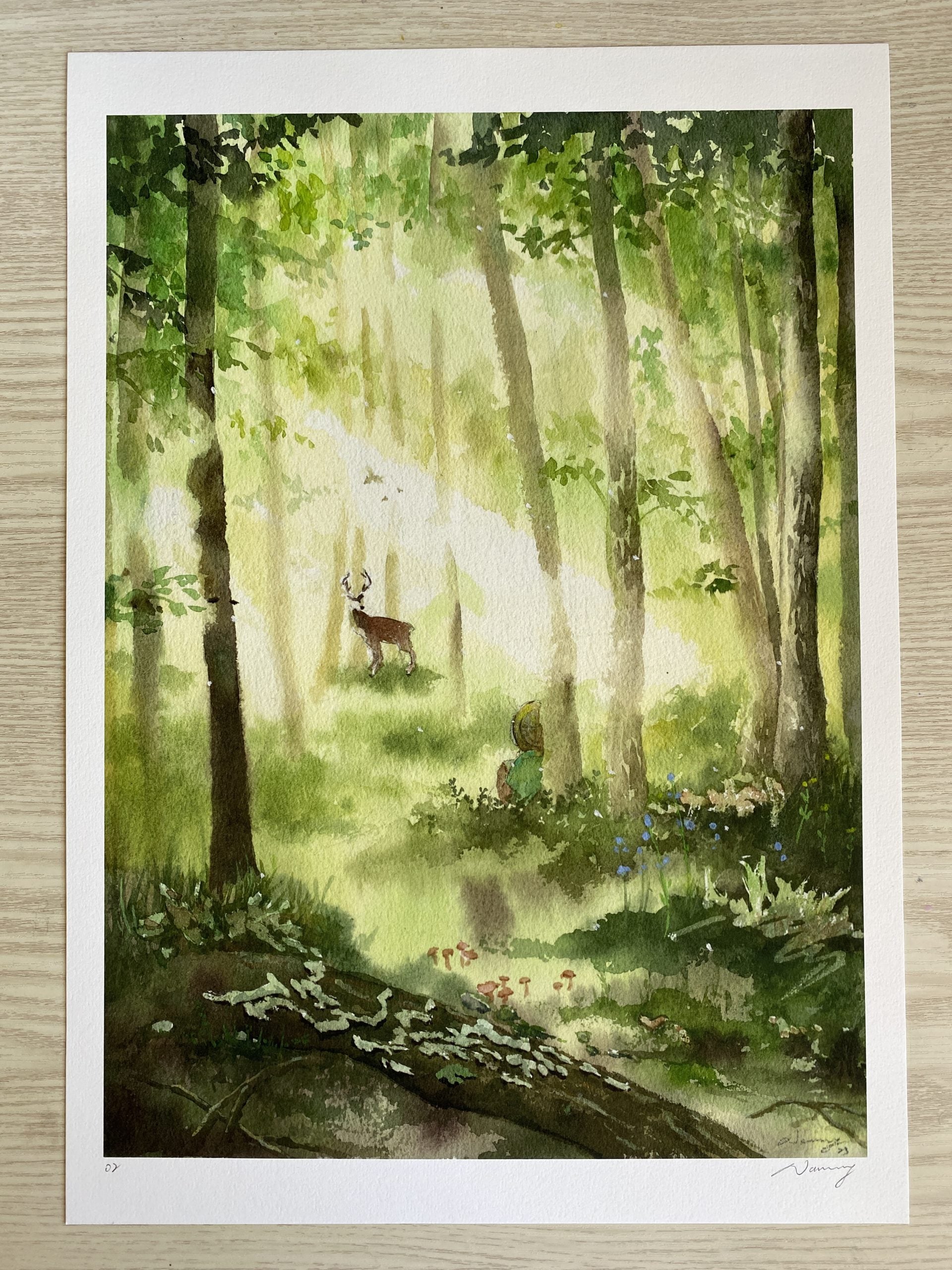 Encounter | watercolour Giclée fine art print