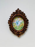 Happy duck | Vintage mini framed art