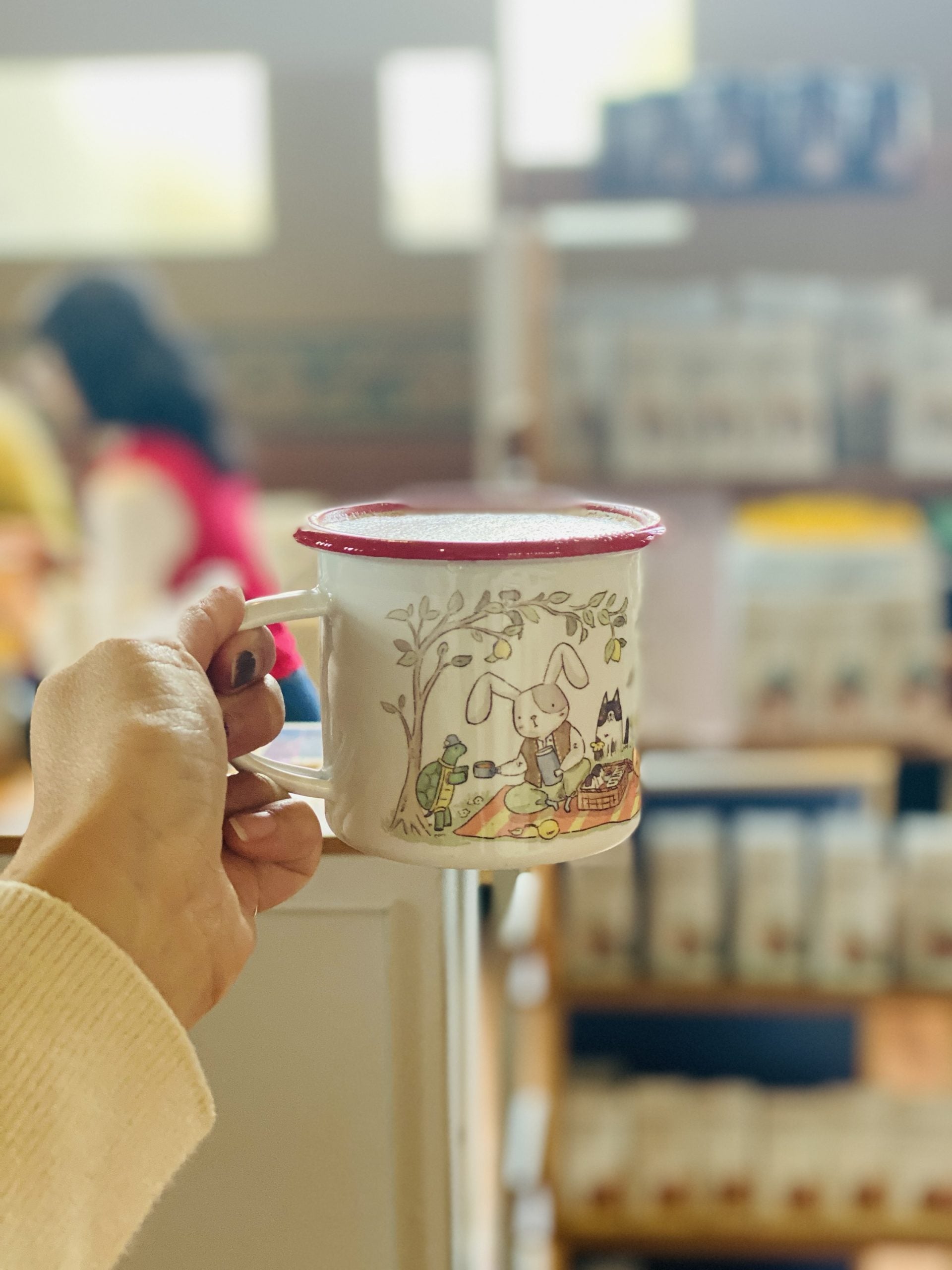Mr. Otter’s Adventure Enamel Mug – perfect for picnic