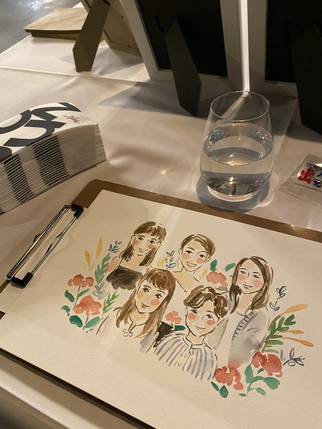 Chibi watercolour custom portrait