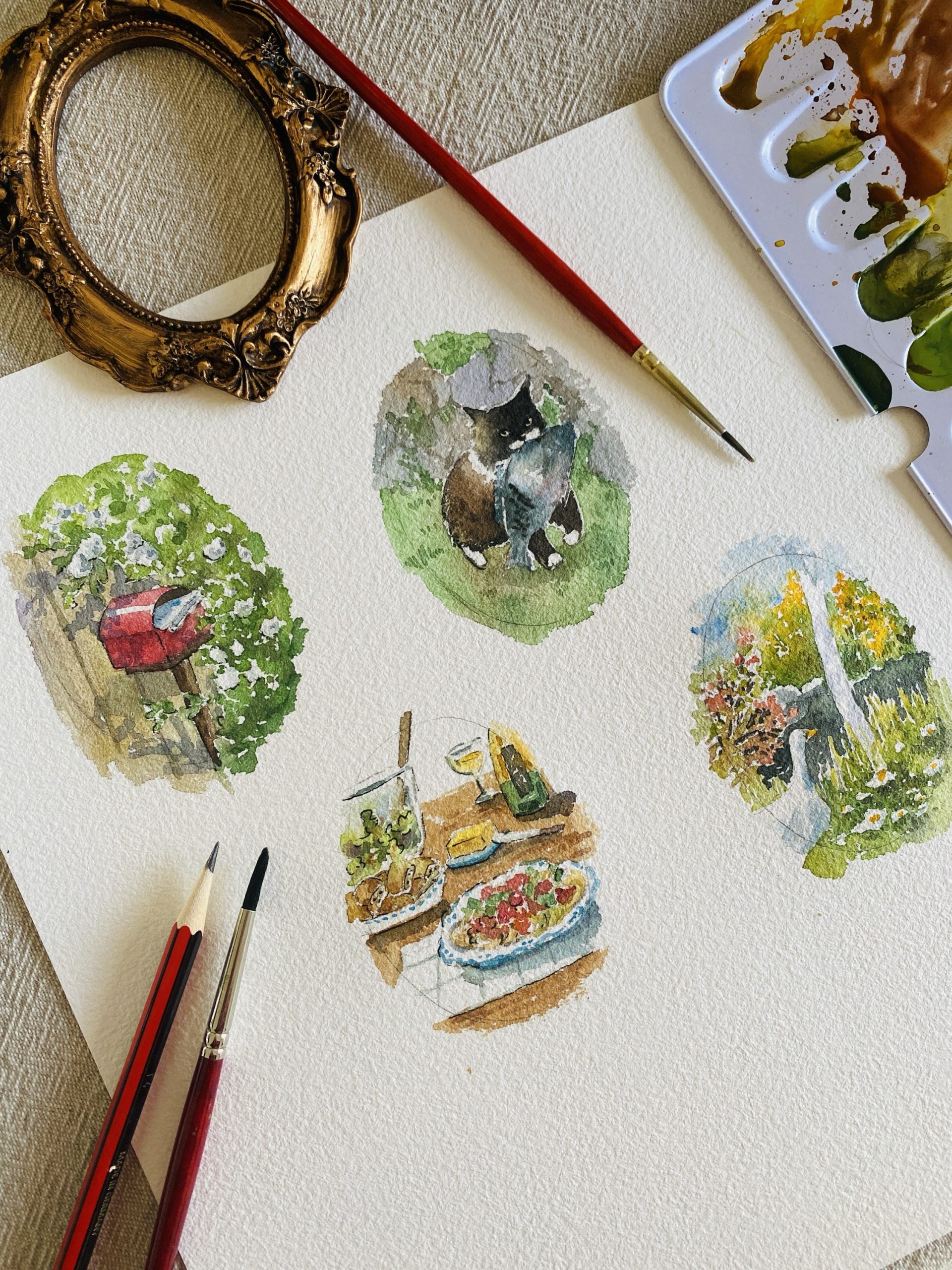 Mail box | original watercolour art