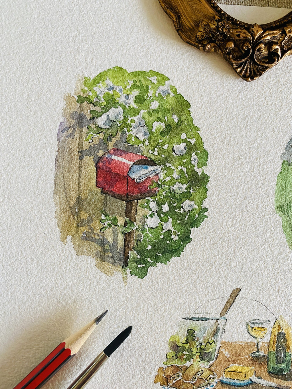 Mail box | original watercolour art