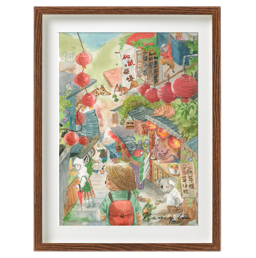 Mr. Otter in Juifen 海獺先生在九分 | Watercolour Art Print