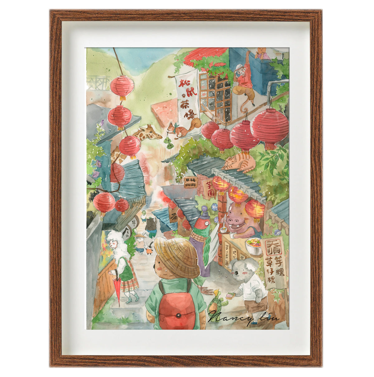 Mr. Otter in Juifen 海獺先生在九分 | Watercolour Art Print