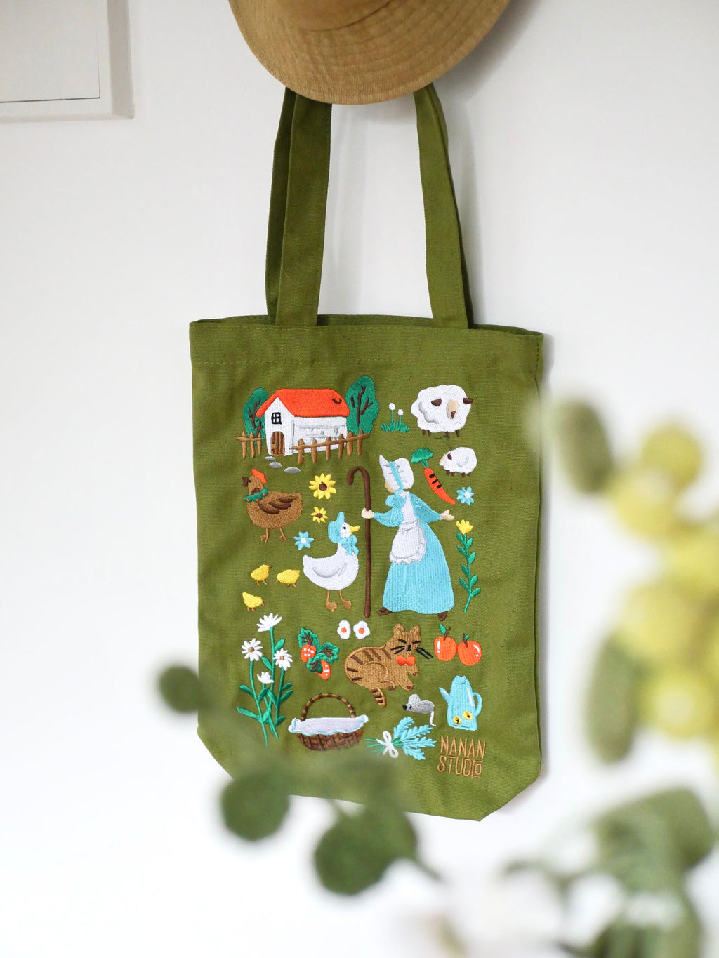 Embroidered Cotton Bag