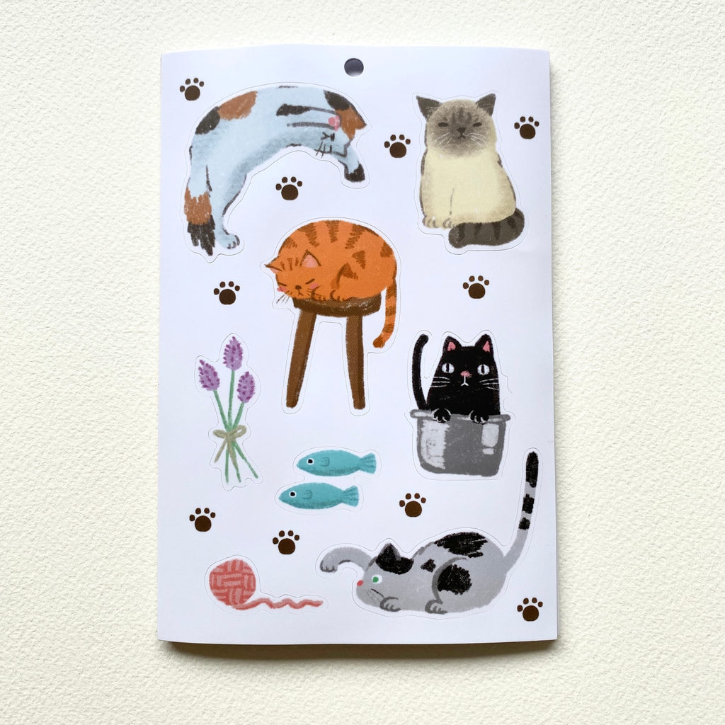 Sticker Sheet-Cat