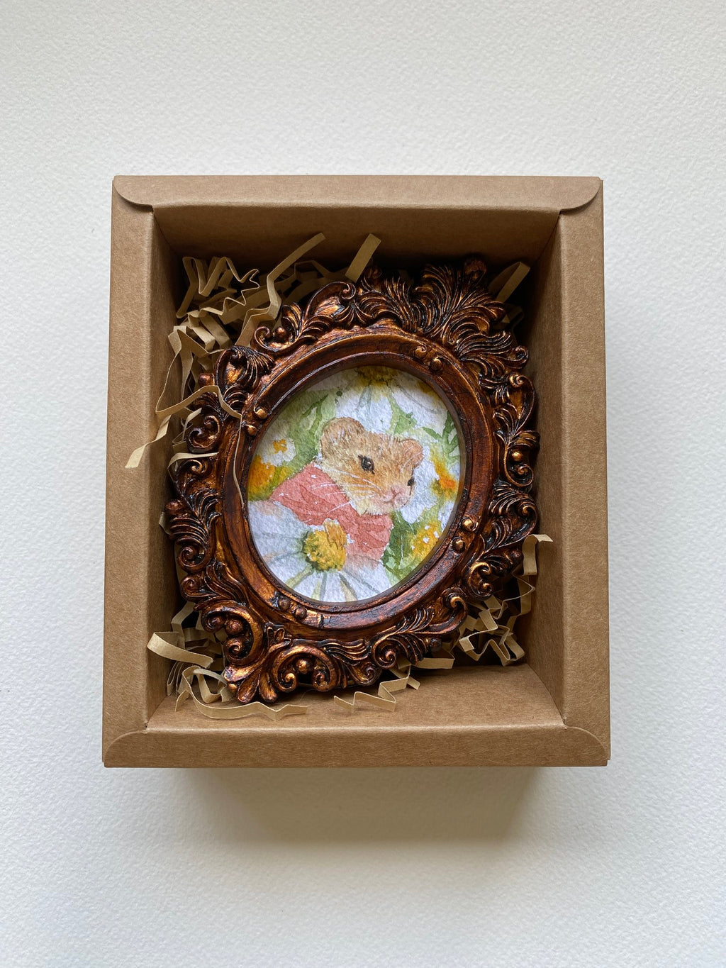 Princess Mice | vintage mini art print framed