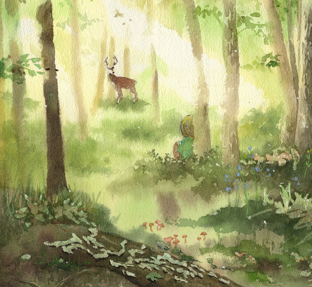 Encounter | watercolour Giclée fine art print