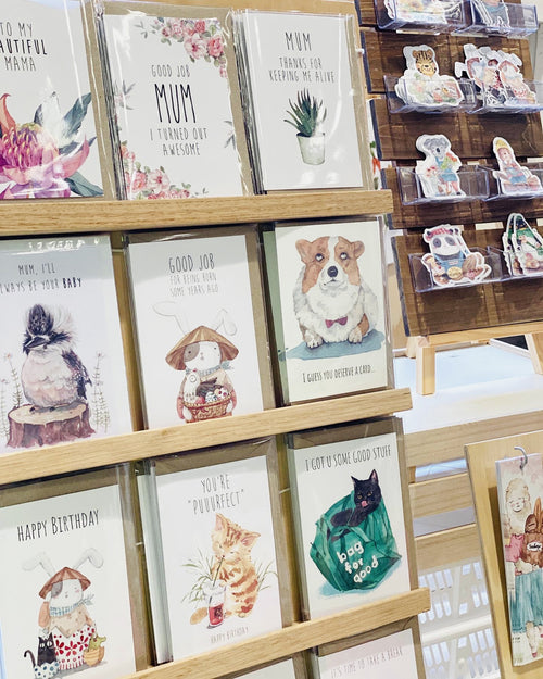 Cat with Daisy card | Just picked this for you