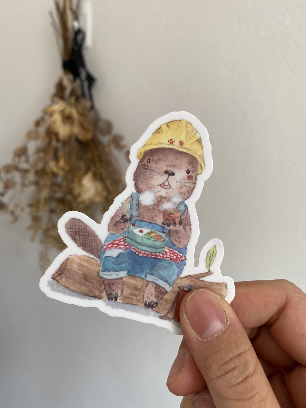 Mr. Otter and his forest friends animal stickers