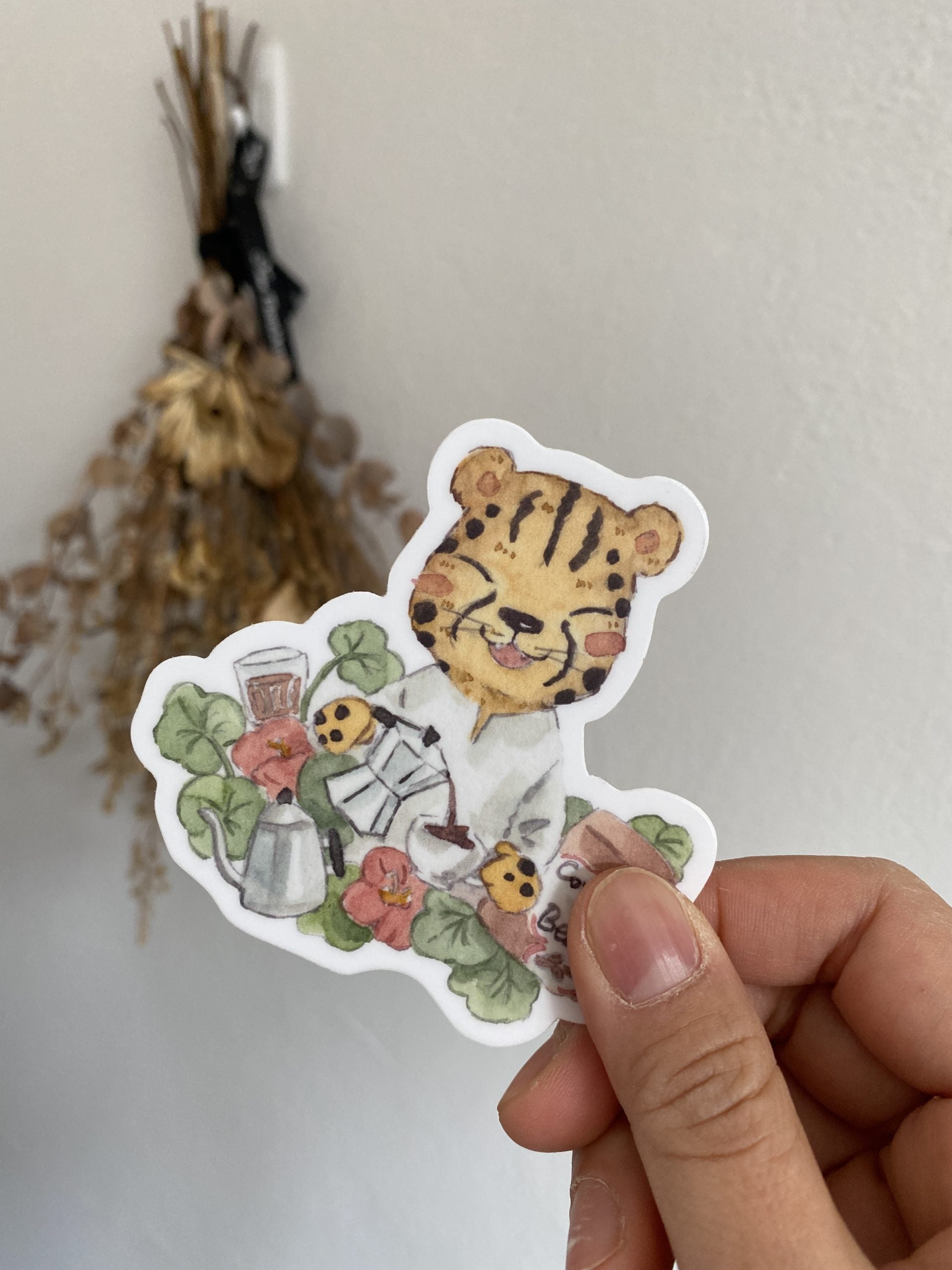 Mr. Otter and his forest friends animal stickers