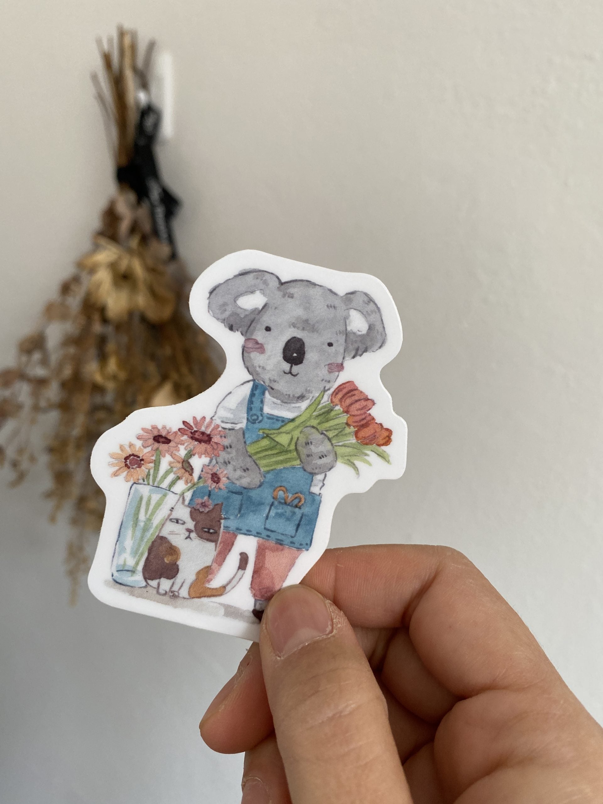 Mr. Otter and his forest friends animal stickers