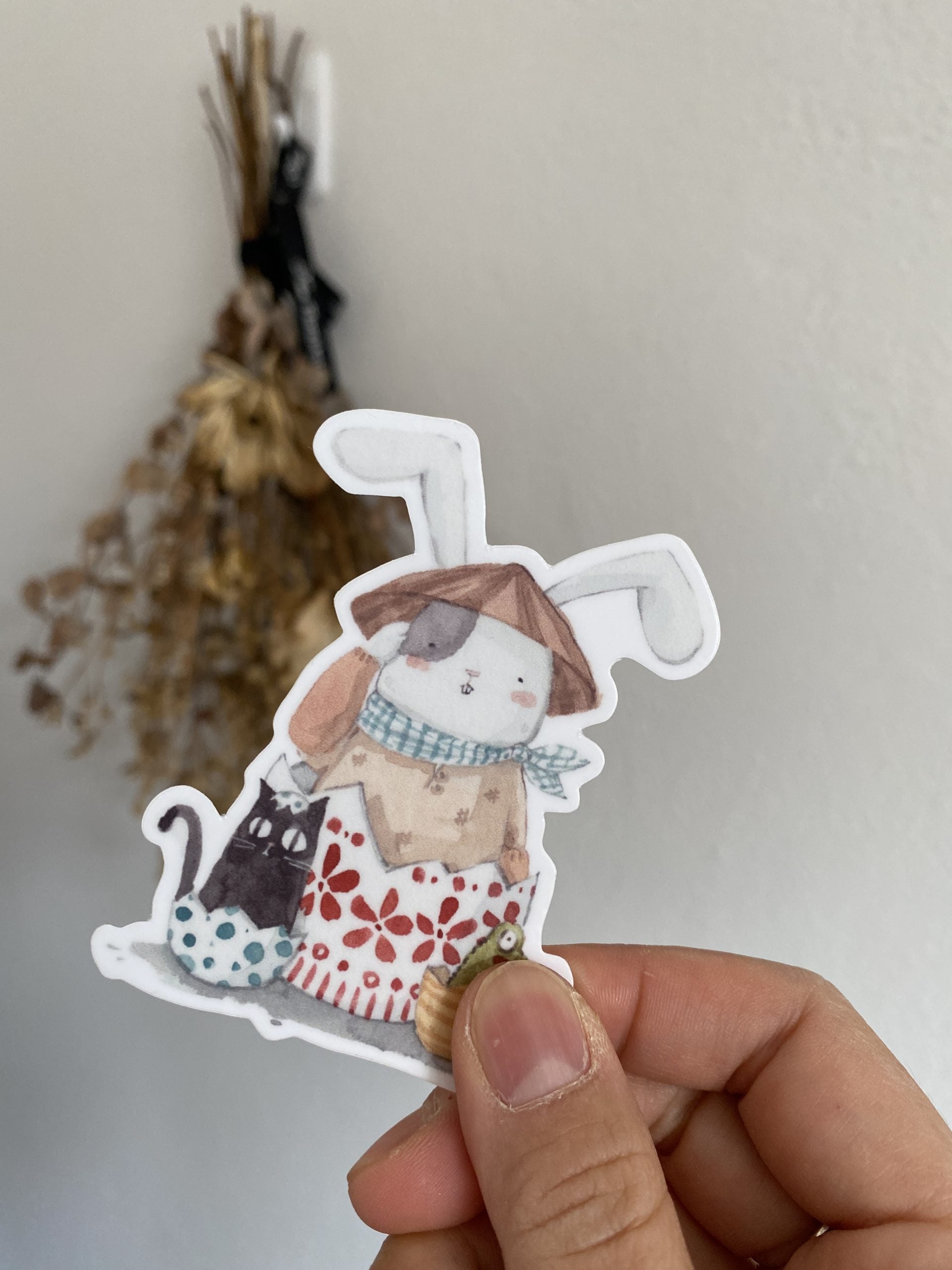 Mr. Otter and his forest friends animal stickers